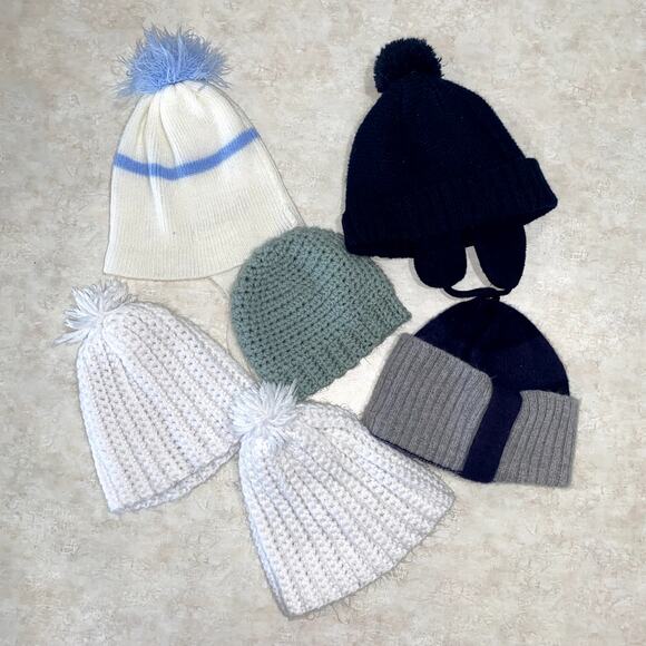 Bundle of 6 winter baby boy hats - Picture 3 of 6